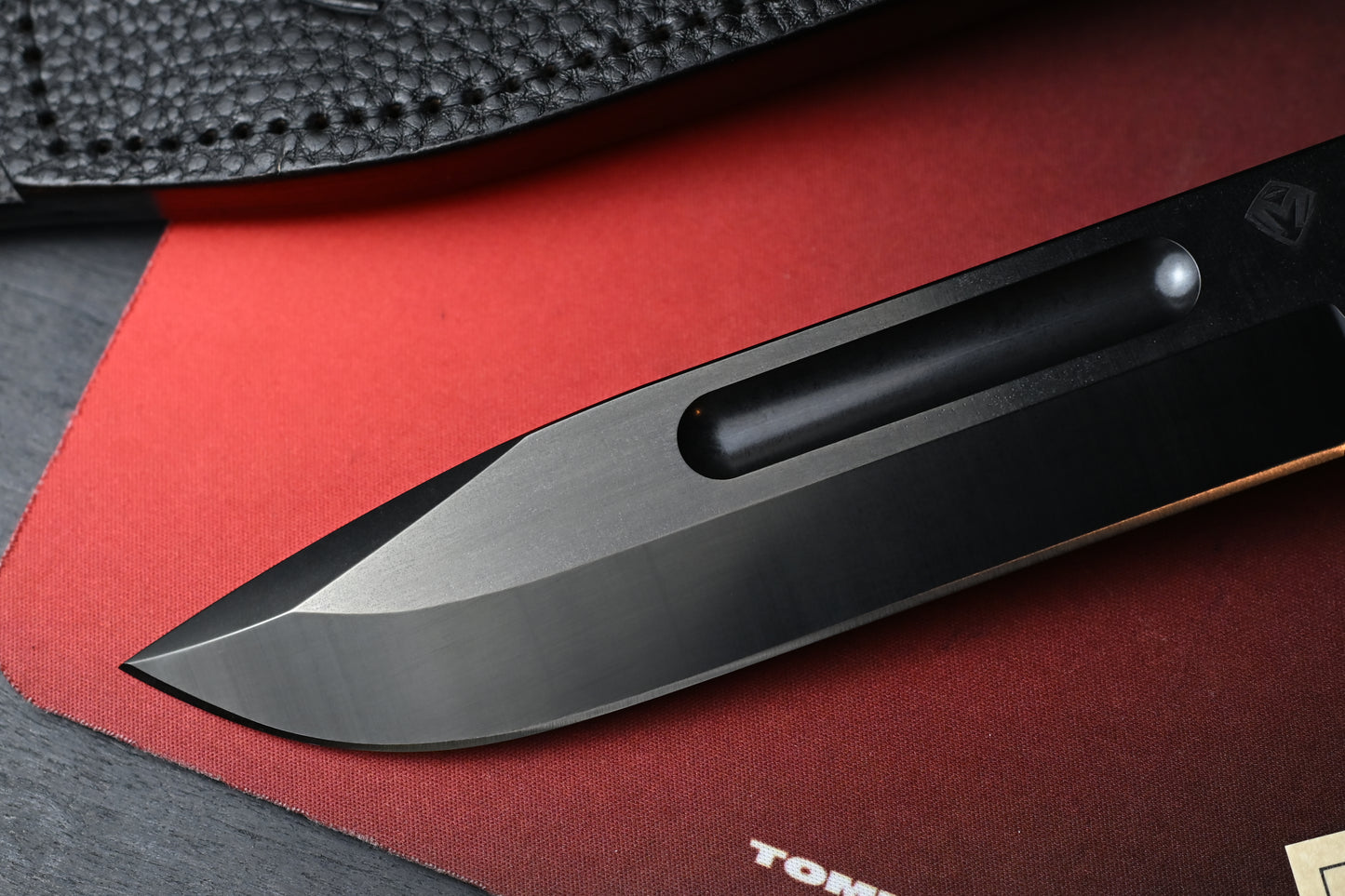 NEW Medford Trench Knife “Doughboy” Edition - 1095 Black Oxide / Brass Handles w/ COA & Black Leather Sheath (1 of 20)