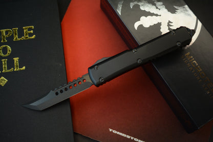 RARE Microtech Ultratech Hellhound Shadow - Black/ Black DLC 08/2022 SN636