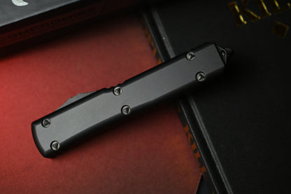 RARE Microtech Ultratech Hellhound Shadow - Black/ Black DLC 08/2022 SN 627
