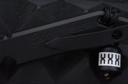 NEW OEGEDC Good Luck Pry Bar Black Cerakote 6AL4V Ti w/ Rare Poison Bead