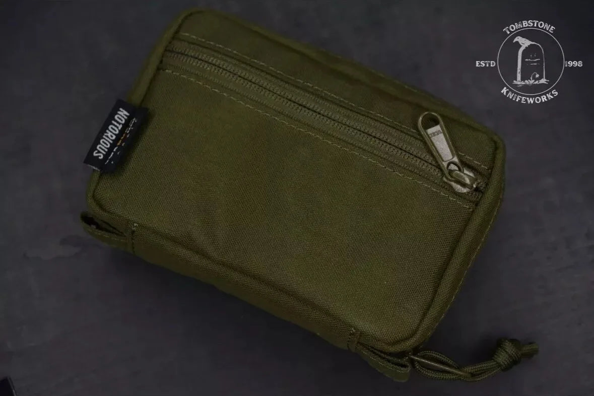 Notorious EDC All Good Pouch AGP Full Cro OD Green w/ Beer Bomb Patch SOLD OUT