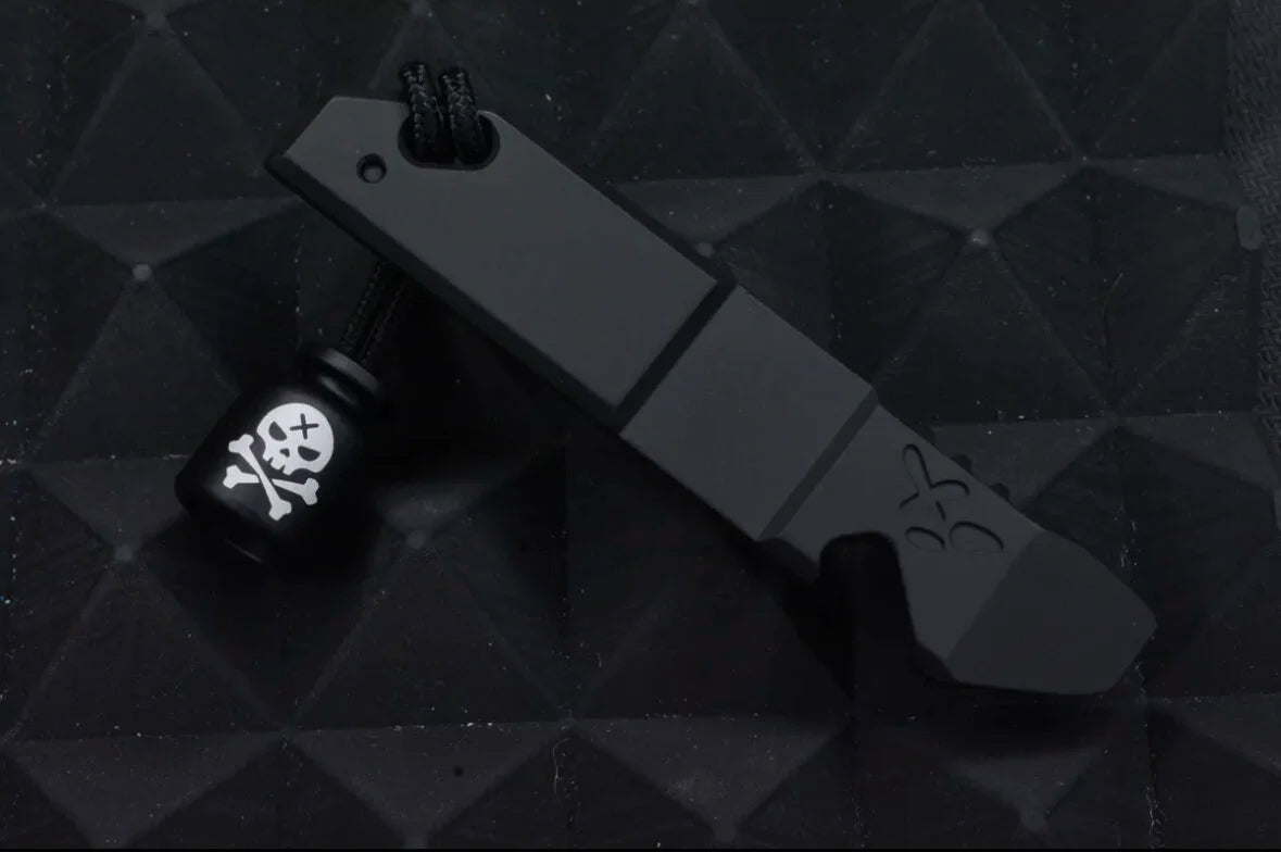 NEW OEGEDC Good Luck Pry Bar Black Cerakote 6AL4V Ti w/ Rare Poison Bead