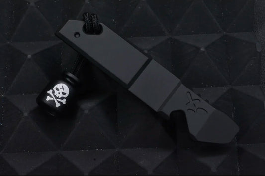 NEW OEGEDC Good Luck Pry Bar Black Cerakote 6AL4V Ti w/ Rare Poison Bead