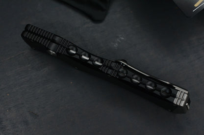 NEW Microtech Halo IV Marfione Selects Black - Clip Point  Hardcoat Aircraft Alloy w/ DOA 10/2025