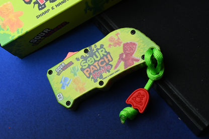 RARE Vault EDC Custom Utility Knife - Sour Patch Ltd Ed Random SN# w/ Wkrmn Bead