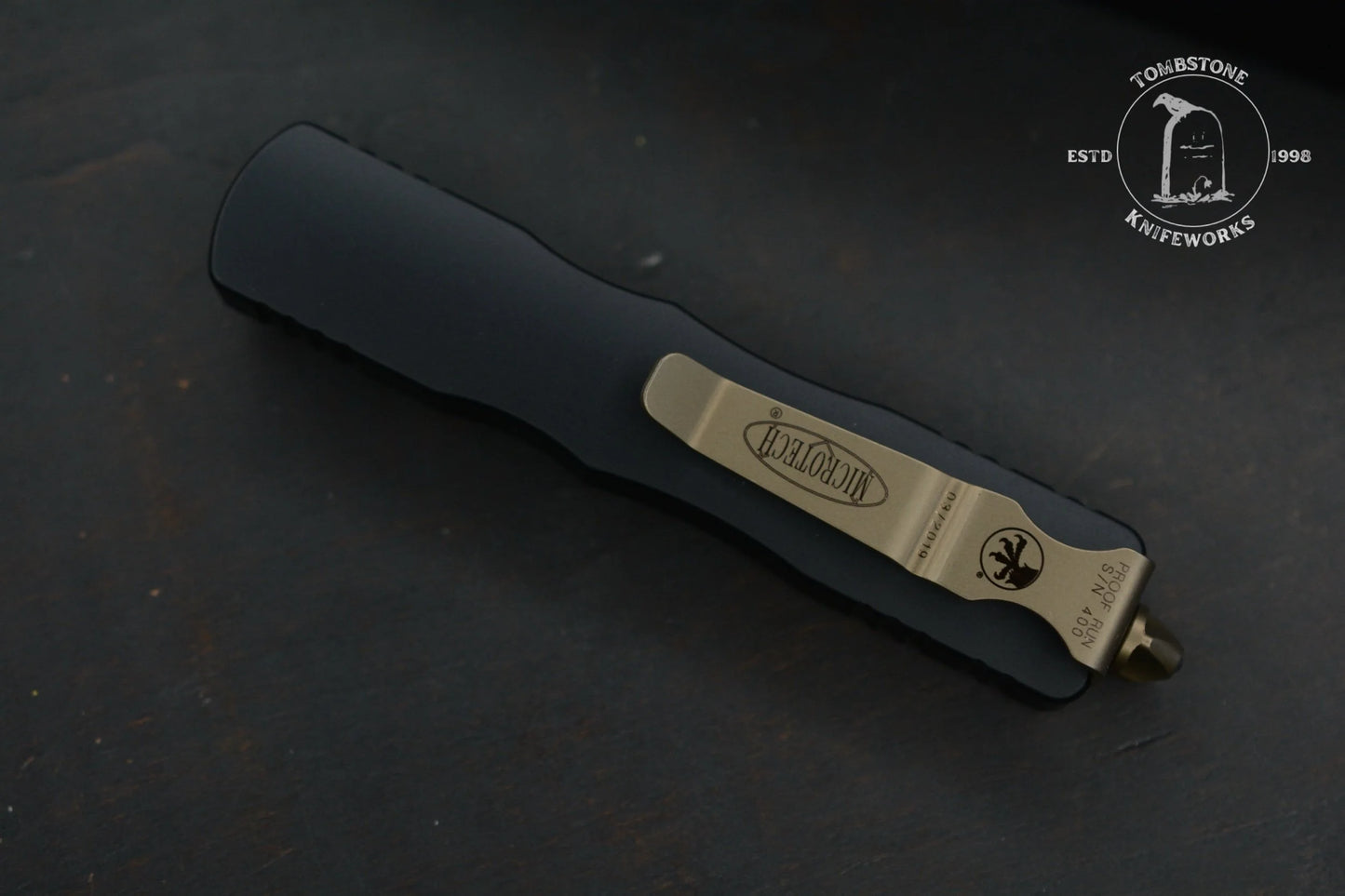 Microtech Dirac D/E Standard Bronze Hardware Proof Run S/N 400