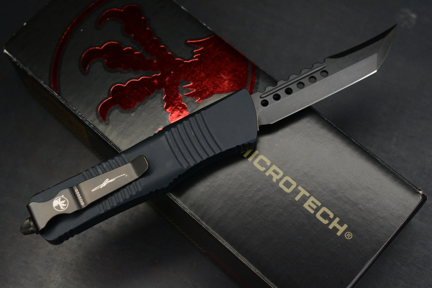 Microtech Troodon Hellhound Blade Blacked Out 01/2020