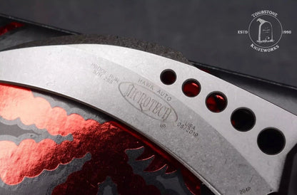Microtech Hawk Auto Stonewashed Proof Run S/N 283