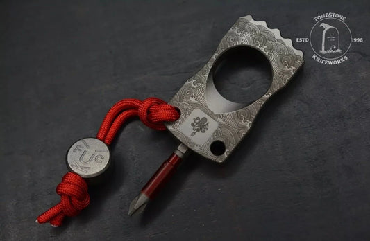 Prometheus Design Werx SPD Ti Knuck Driver w/F**k Face Homage Bead