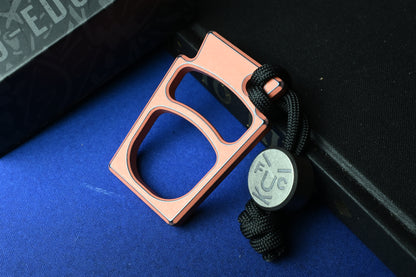 NEW OEGEDC Keystone Lite Brass Distressed Orange Bottle Opener w/ F**k Face Bead