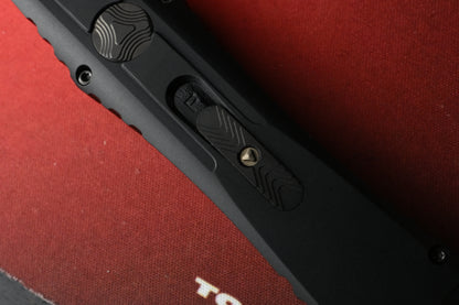 RARE Microtech Nemesis IV Black DLC Double Vapor Blast - D/E Full Serrated 08/2026