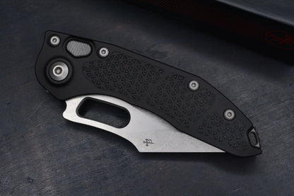 Microtech Stitch Auto - Stonewash Partial Serrated S/E 02/2022
