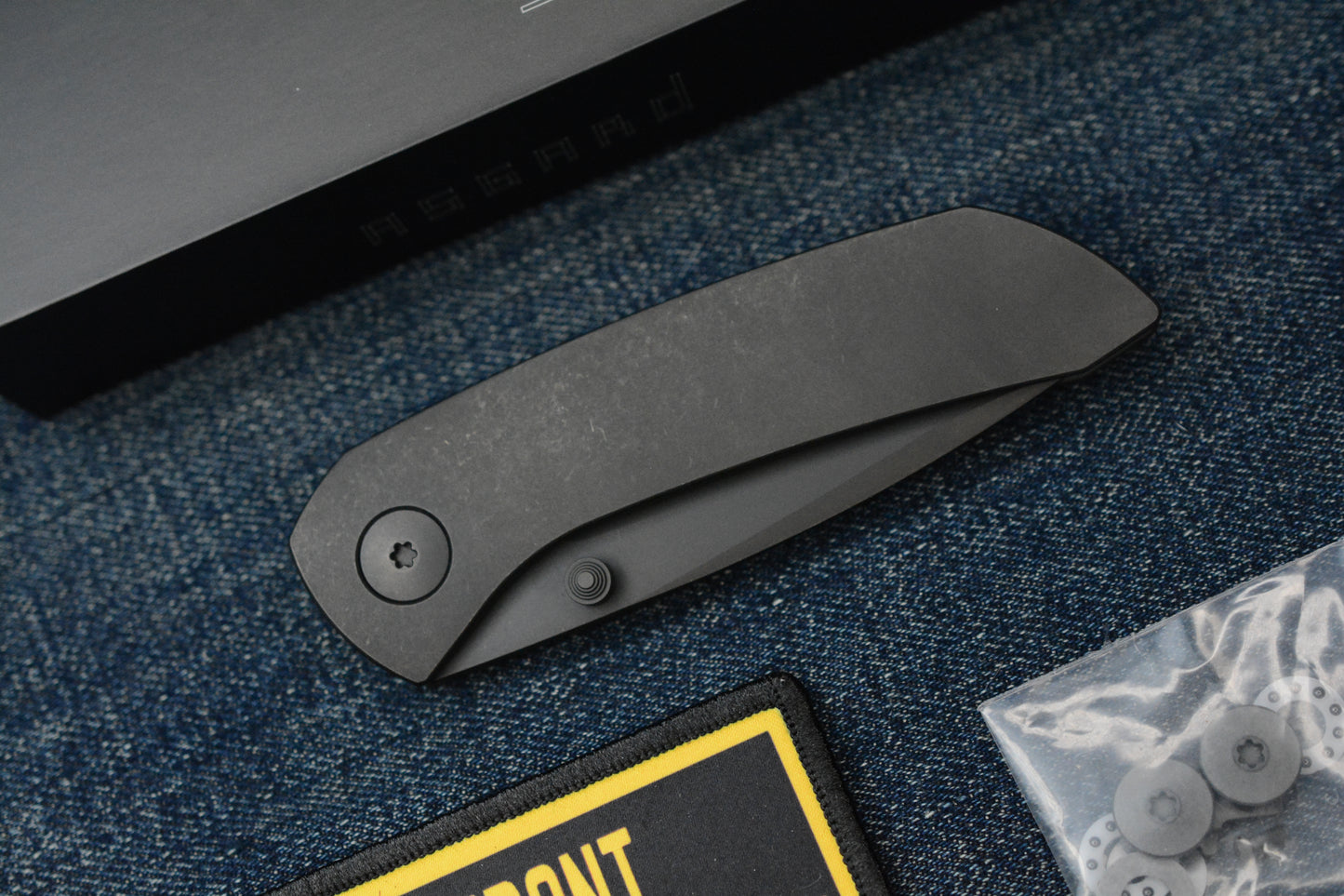NEW Dalibor Bergam Asgard - DLC Ti Integral Handle / DLC M390 w/ FTE Patch - SN 001