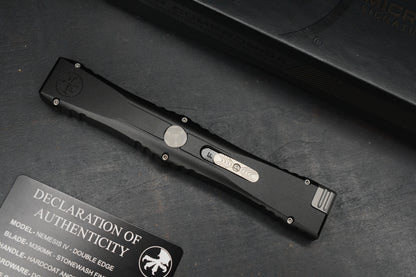 NEW Microtech Nemesis IV OTF - Stonewash D/E Black Aluminum Handle
