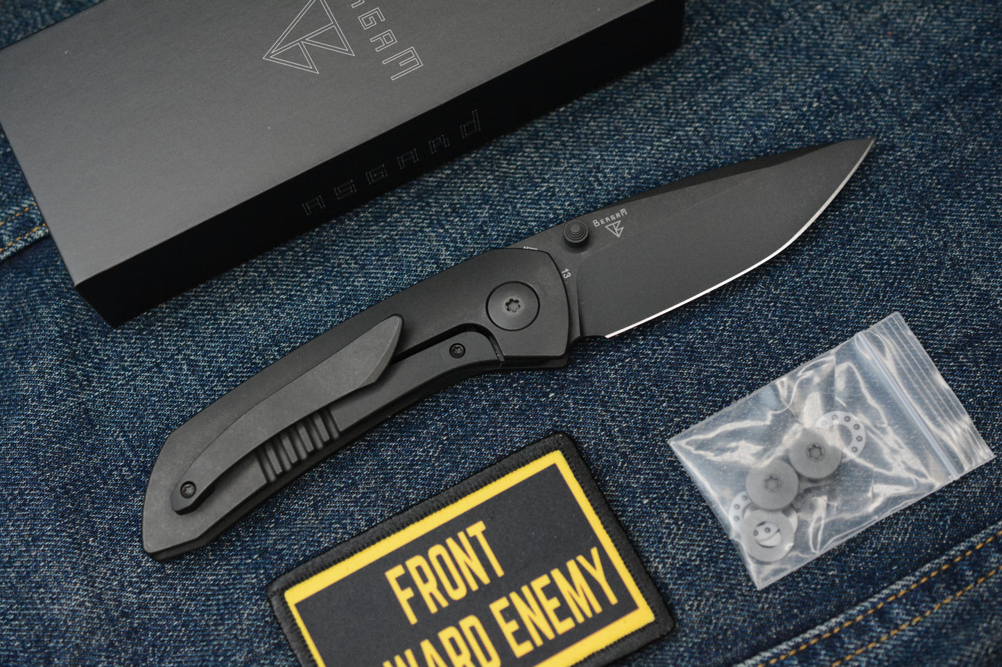 NEW Dalibor Bergam Asgard - DLC Ti Integral Handle / DLC M390 w/ FTE Patch - SN 001