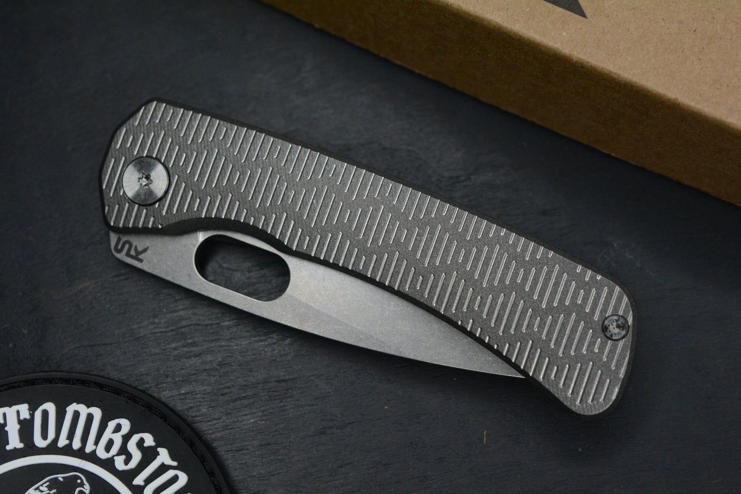 RARE SPK UTLD Gen4 Rev1 Lamia - XPJX Milling Elmax Drop Point Blade w/ TKW Patch