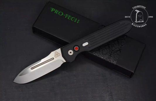 Pro-Tech Knives: PDW Invictus Auto - Stonewashed/Black