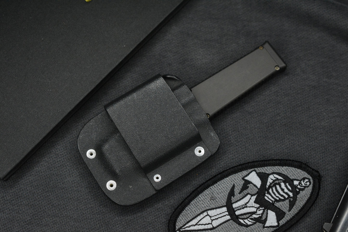 RARE Microtech Halo II Black S/E 154CM 04/1998 w/ Kydex Sheath & Patch