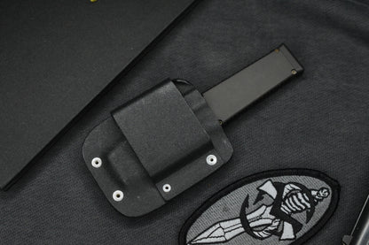 RARE Microtech Halo II Black S/E 154CM 04/1998 w/ Kydex Sheath & Patch