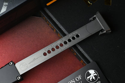 NEW Marfione Select Microtech HALO VII - Black Partially Serrated Clip Point SW