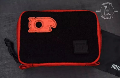 Notorious EDC “All Good” Pouch Red w/ Red Beer Bomb & B/O Notorious EDC Patches