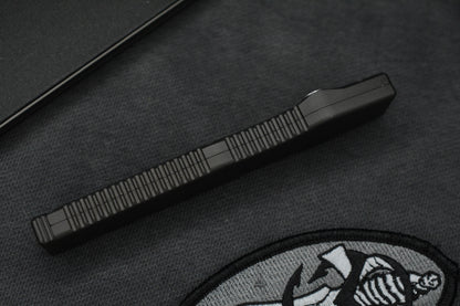 RARE Microtech Halo II Black S/E 154CM 04/1998 w/ Kydex Sheath & Patch