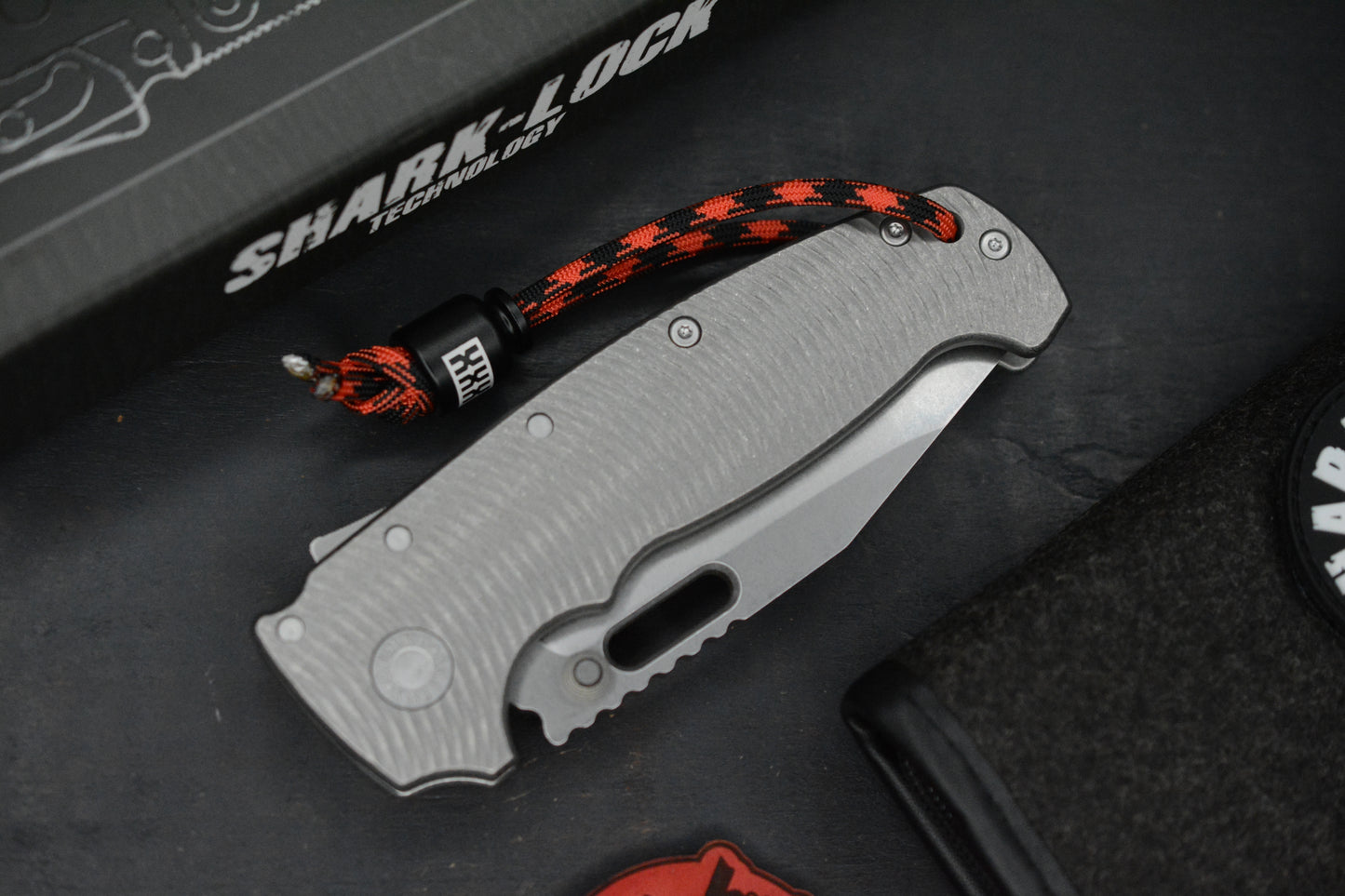 RARE++ Demko AD20 XXX Textured Ti / Clip Point 3V w/ Poison Bead & Patch