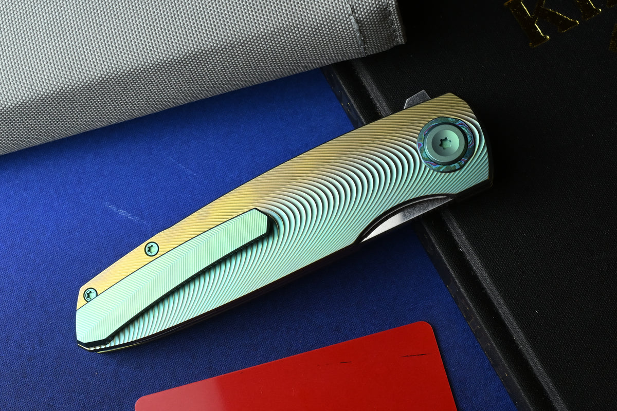 NEW Holt Bladeworks Outlaw - Ti Ridgeback Burnished / SW Uddeholm Vanax