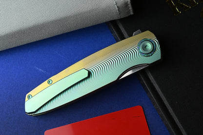 NEW Holt Bladeworks Outlaw - Ti Ridgeback Burnished / SW Uddeholm Vanax