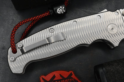 RARE++ Demko AD20 XXX Textured Ti / Stud Only CPM 3V Blade