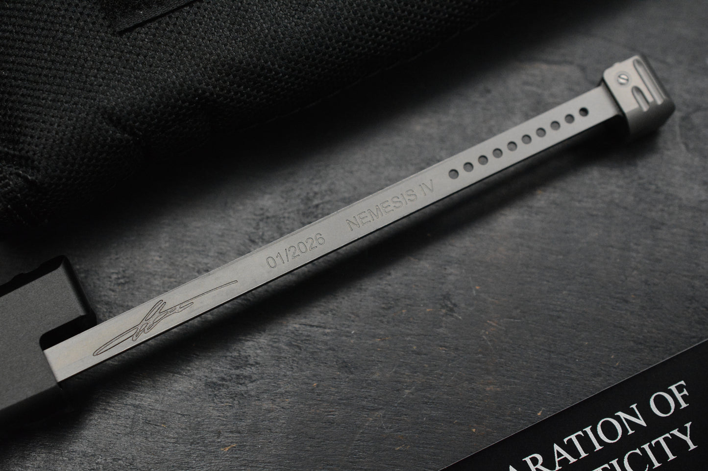 NEW Microtech Nemesis IV - Marfione Select Single Action OTF 4.4” M390MK D/E