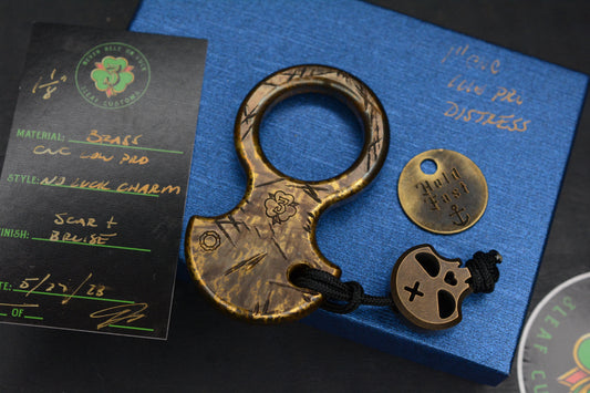 NEW 3-Leaf Low Pro No Luck Charm Scarred & Bruised w/ COA & Necromancer Bead