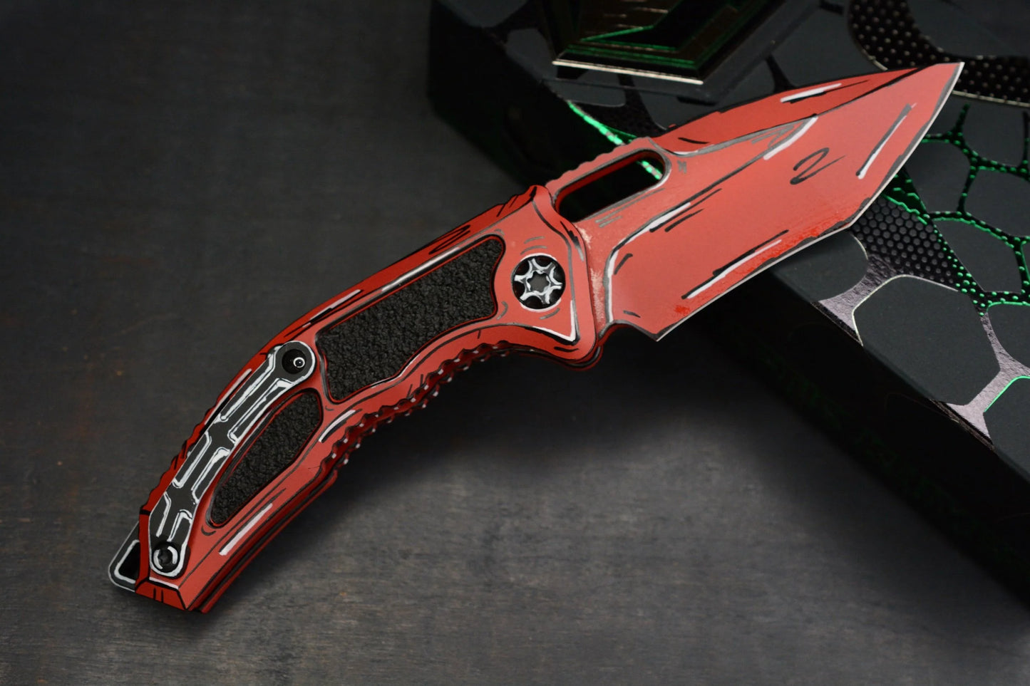 RARE Heretic Medusa Red Cell Shaded Magnacut - Auto