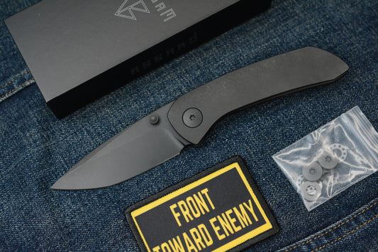 NEW Dalibor Bergam Asgard - DLC Ti Integral Handle / DLC M390 w/ FTE Patch - SN 001