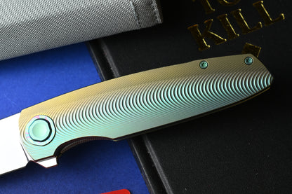 NEW Holt Bladeworks Outlaw - Ti Ridgeback Burnished / SW Uddeholm Vanax