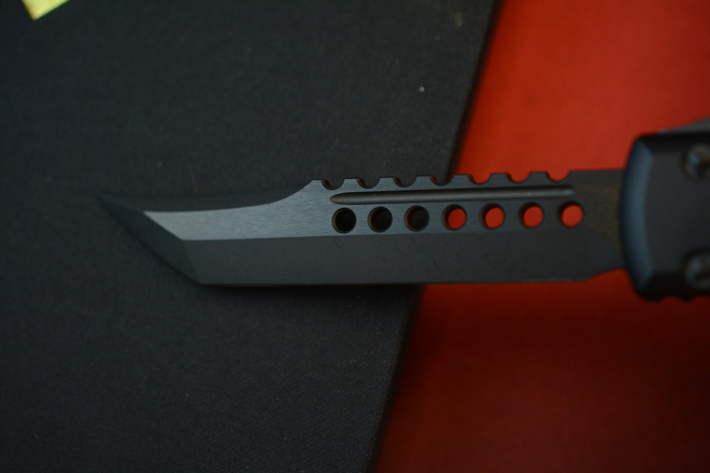RARE Microtech Ultratech Hellhound Shadow - Black/ Black DLC 08/2022 SN636