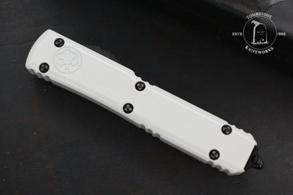Microtech Ultratech D/E Storm Trooper White Deep Engraved Full Serrated SnN 044