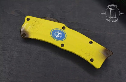 Heretic Knives ROC D/A OTF Automatic Knife Stabnana Yellow (3" DLC)