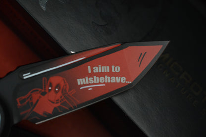 NEW Microtech LUDT 3.5" T/E Gen III Deadpool Edition