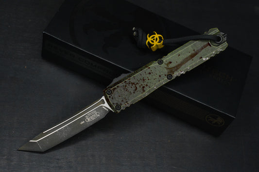 NEW Microtech Ultratech ZBP Outbreak Signature Series T/E- OTF w/ Radioactive Bead