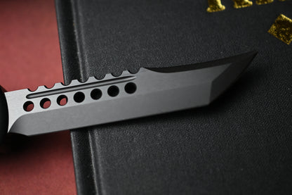 RARE Microtech Ultratech Hellhound Shadow - Black/ Black DLC 08/2022 SN 627