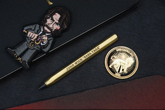 NEW TKW “Baba Yaga” John Wick Brass Pencil Spike w/ Patch
