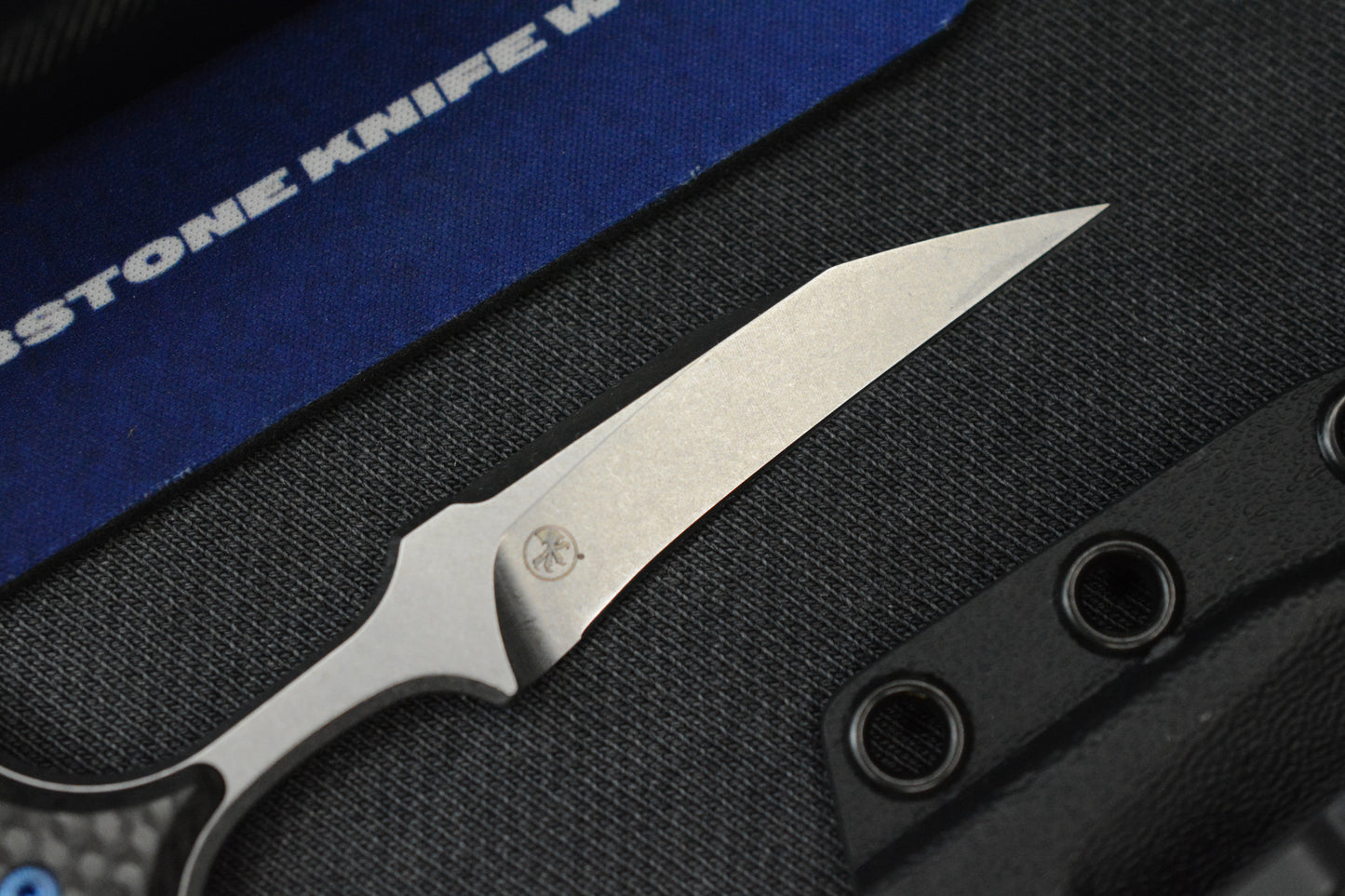 NEW Microtech x Bastinelli Bee SW Non Serr / Carbon Fiber / Blue Ti HDW Marfione Selects w/COA