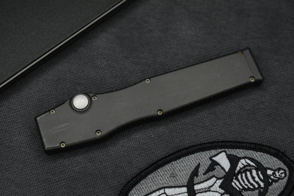 RARE Microtech Halo II Black S/E 154CM 04/1998 w/ Kydex Sheath & Patch