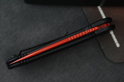 RARE Microtech LUDT Sith Lord Red Elmax Blade / Milled Black Handles SN 226 05/2016