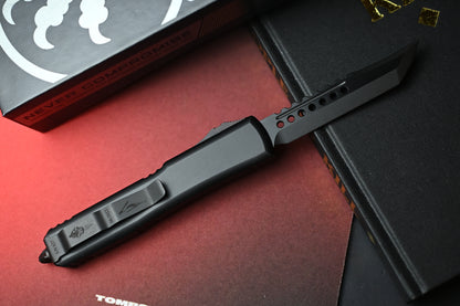 RARE Microtech Ultratech Hellhound Shadow - Black/ Black DLC 08/2022 SN 627