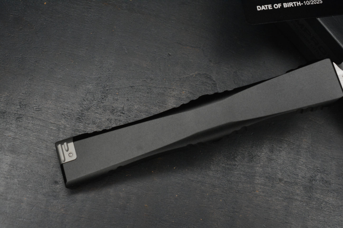 NEW Microtech Nemesis IV OTF - Stonewash D/E Black Aluminum Handle