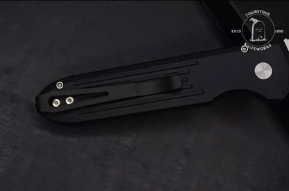 Pro-Tech Knives: PDW Invictus Auto - Stonewashed/Black
