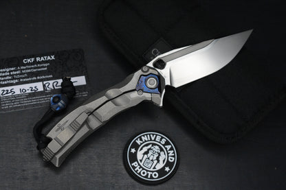 RARE Custom Knife Factory x Marfione Ratax Zircuti / M398 Swedge /One Piece Hdle