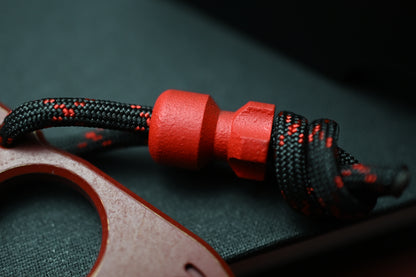 NEW Notorious EDC Baby Bomb Brass Edition - Crimson Cerakote SW w/ Custom Bomb Bead